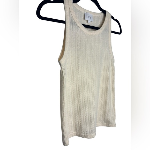 Sundays Wearesundays Light Yellow Cream Ribbed Tank Top Size Small - Picture 3 of 8